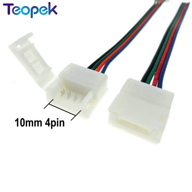 10 шт./лот мм 4pin RGB Разъем провода кабель для водонепроницаемого IP65 Светодиодная