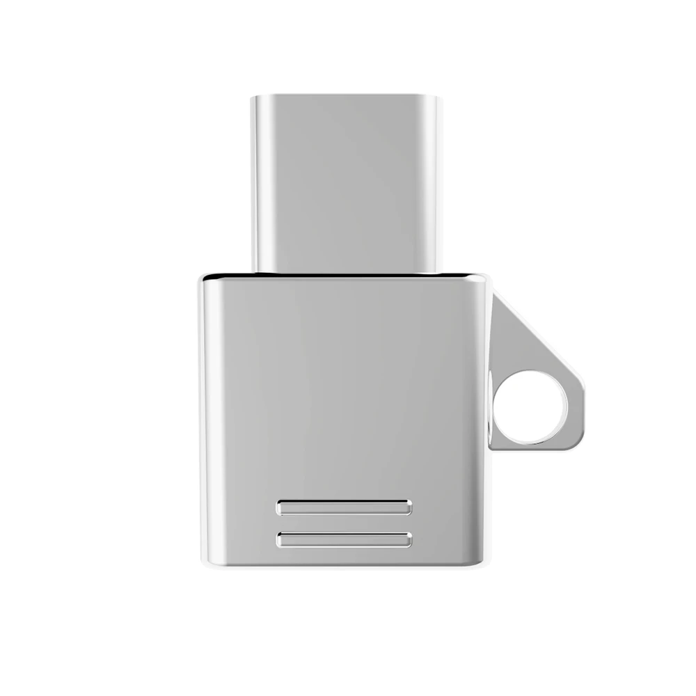 1 шт. type c к Micro Usb адаптер для samsung Galaxy S9 S8 Note 8 9 Plus USB C к Micro USB разъем type-c адаптер для huawei - Цвет: Серебристый