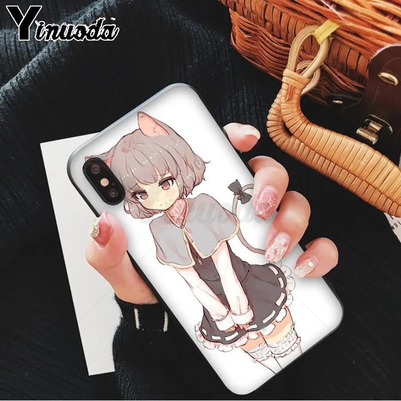 Yinuoda сексуальный мультяшный аниме каваи девушка кошка Новинка чехол для телефона
