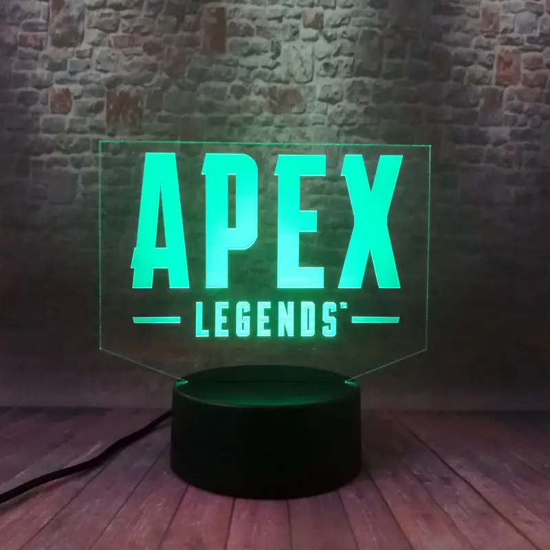 Фигурка Apex Legends Модель 3D иллюзия светодиодная лампа 7 цветов Изменение ночного