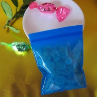 reatil 2 53cm 500pcslot blue small craft transparent ziplock thick poly package bag soft plastic reclosable packing bag