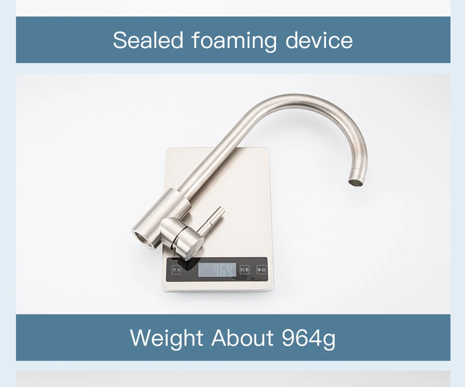 Frap Stainless Steel Kitchen Faucet Hot& Cold Water 360 Rotate Oatmeal Mixer Faucet for Kitchen Torneira Cozinha Y40107/-1