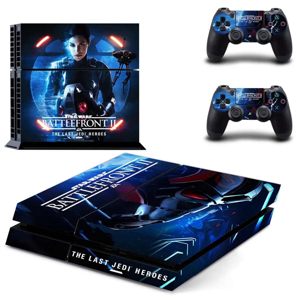 Star Wars battleпередний 2 наклейка для PS4 виниловая наклейка, стикер для консоли sony Playstation 4 и 2 контроллера наклейка для PS4 наклейка