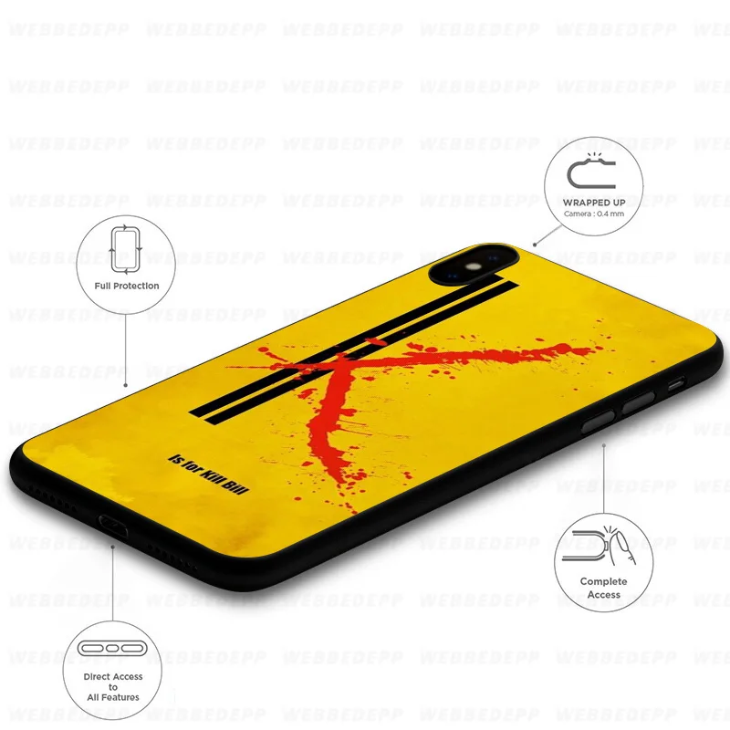 Мягкий силиконовый чехол WEBBEDEPP Kill Bill для iPhone 11 Pro Xr Xs Max X или 10 8 7 6 6S Plus 5 |