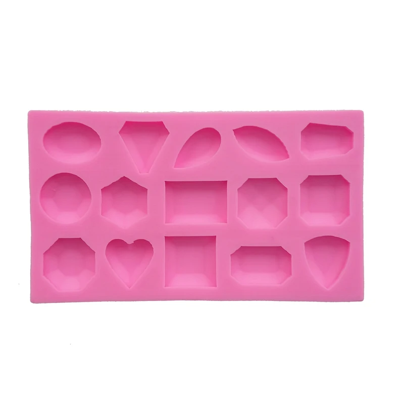 

Kitchen Accessories Lots of Gem Cooking Tools Chocolate Cake Decorating Mug Silicone Mold For Baking Fondant Candy Sugar Craft
