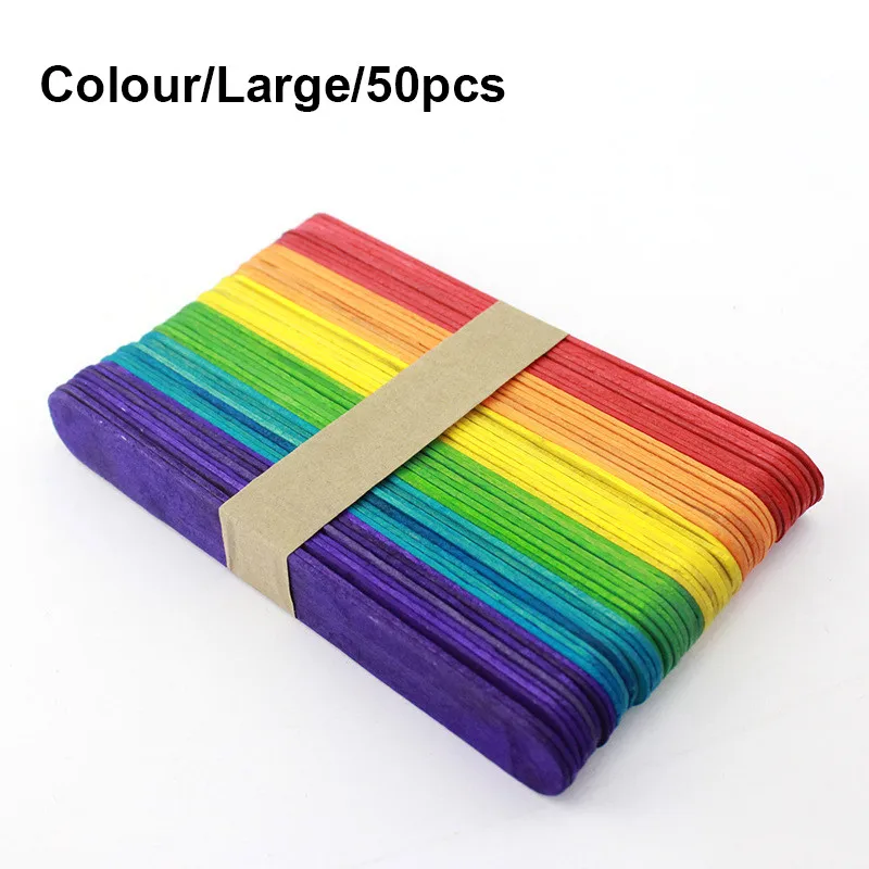 50pcs F Hoomall 4 полостей домашняя силиконовая форма для мороженого 2 размера формы для мороженого морозильная камера форма для мороженого с палочкой для мороженого - Цвет: 50pcs F