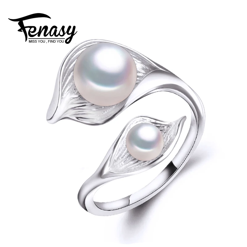 Женское Двухслойное кольцо FENASY из стерлингового серебра 925 пробы | Украшения и