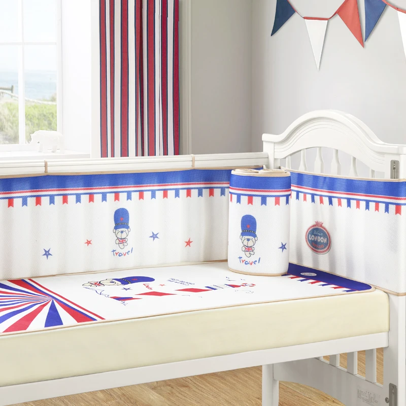 Бампер для детской кровати бамперы кроватки защита воздухопроницаемая