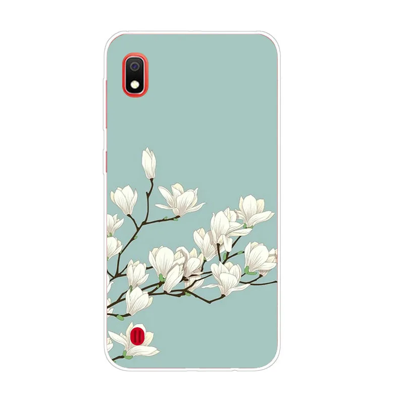 For Samsung galaxy A10 Case Silicon Full flower Painting Soft TPU Back Cover for galaxyA10 protect Phone bags |