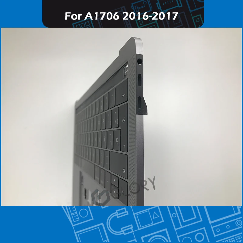 Серый чехол для ноутбука A1706 + испанская клавиатура MacBook Pro Retina 13 &quotTouch Bar Palmrest 2016 2017
