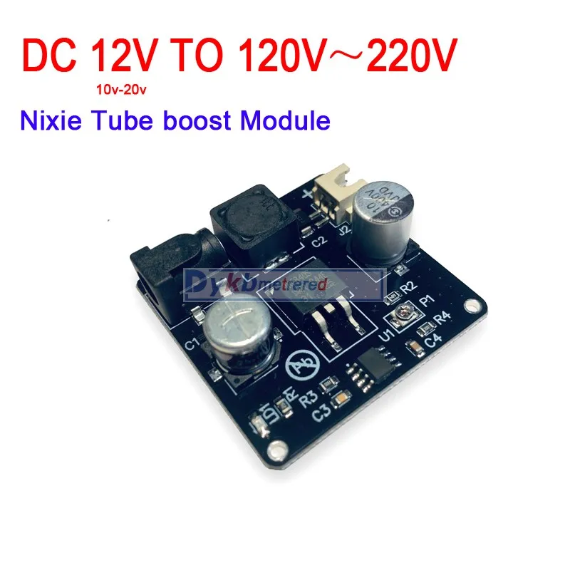 Dykb dc 12V до 170V 120V 220V DC boost высоковольтный блок питания 34063IRF840 для Nixie Tube Glow clock Magic