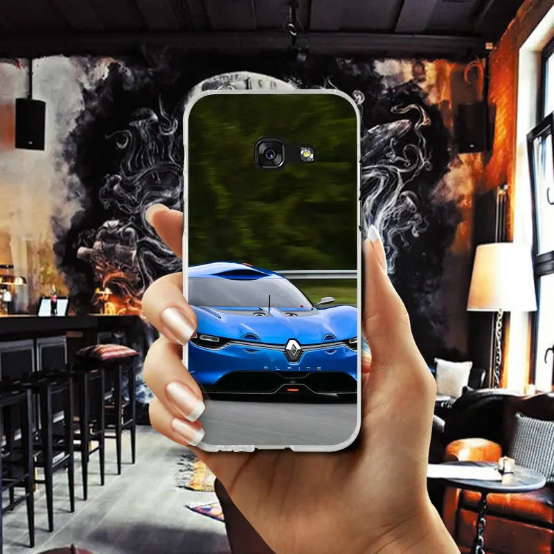 Renault концепт чехол для телефона с логотипом Samsung Galaxy A3 A5 A7 J1 J2 J3 J4 J5 J6 J7 2016 2017 2018 ТПУ