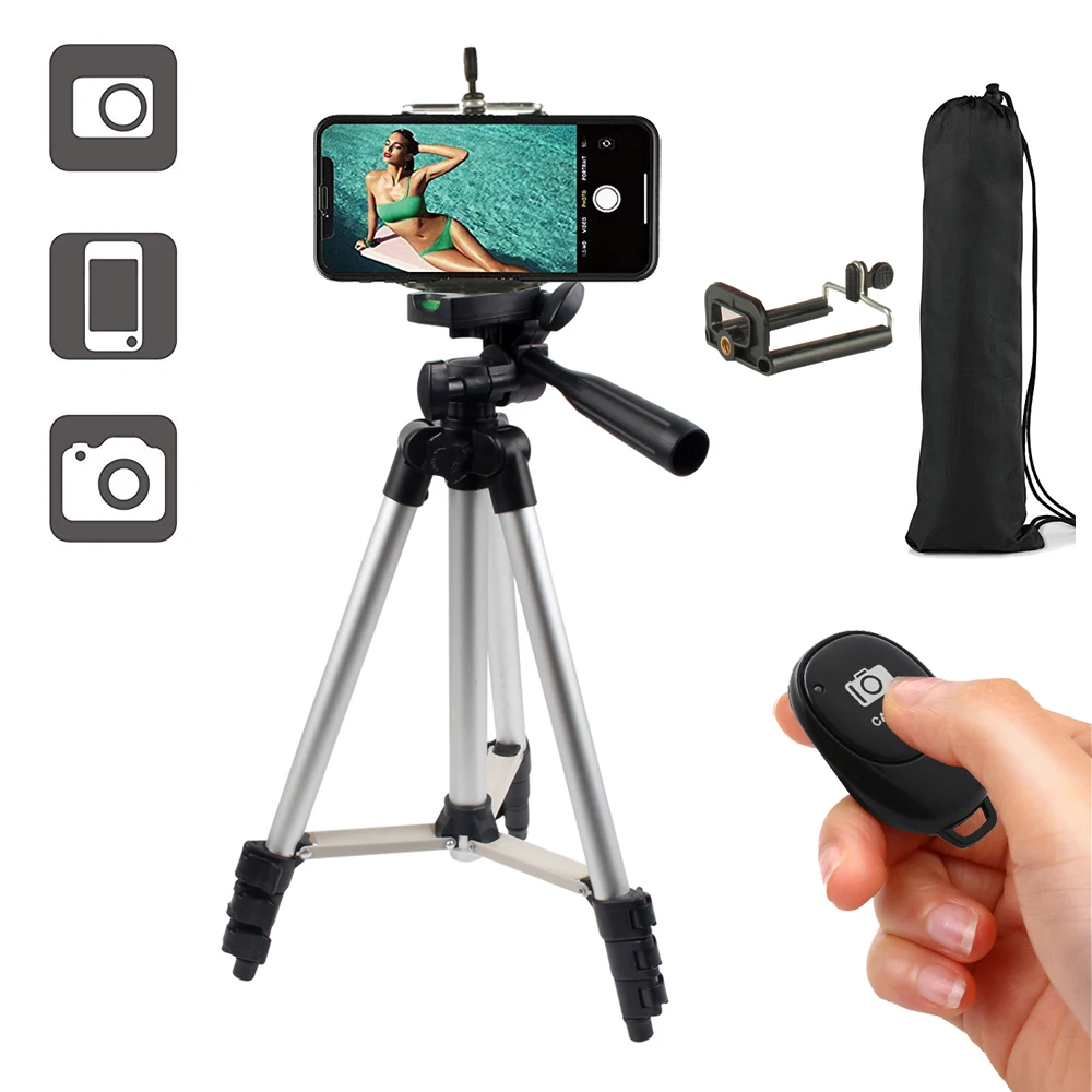 Портативный штатив для телефона смартфон селфи палка iPhone Samsung Huawei Sony Canon Nikon с