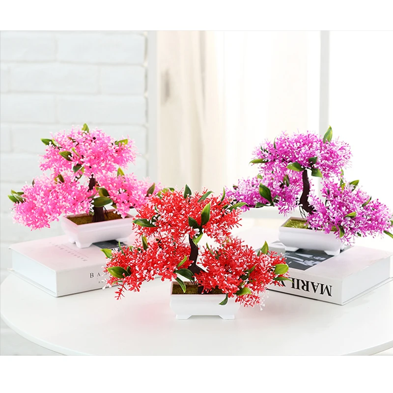 Искусственные растения набор ВАЗ имитация цветов сосны маленький бонсай