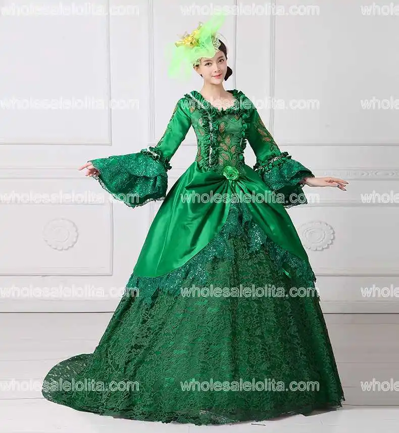 Бальное платье Marie Antoinette Medeival вечернее с шлейфом новый праздничный костюм |