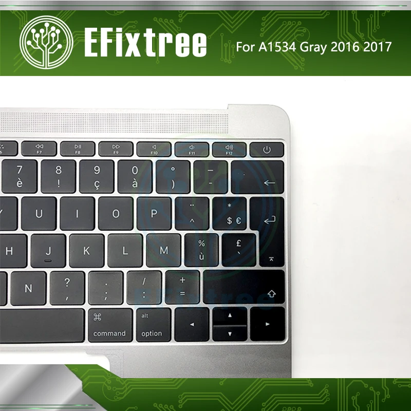 Серый корпус Topcase C для Macbook Retina 12 дюймов A1534 верхний с клавиатурой французский
