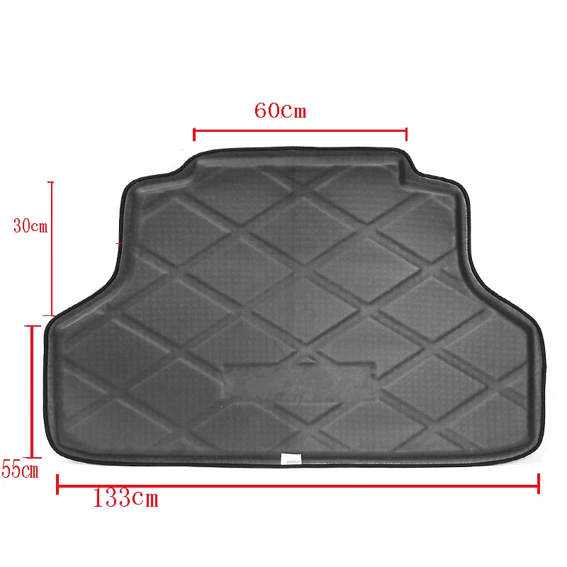Новинка черный напольный коврик Hsanzeo для багажника Mitsubishi Lancer 2006 2016 07 08 09 10 11 12 13 14 15|