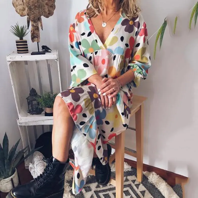 Boho сексуальные Клубные пляжные желтые Большие размеры женские миди платья