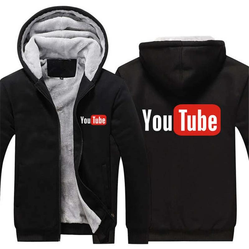 Прямая доставка зимняя куртка на Youtube бейсбольная унисекс шерстяная подкладка