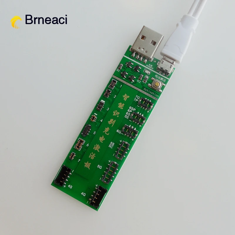 Расширенная серия батарей Brneaci плата для активации заряда батареи iPhone 7 7P Android