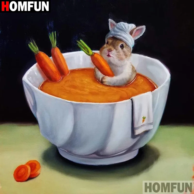 HOMFUN 5d алмазная живопись камни в форме ромба/круглый дюймовый мультяжный с
