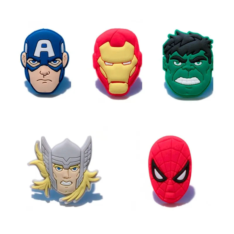 6 7 8 10 16 mix25pcs 25 шт. Avenger Hero Face ПВХ магниты домашний Декор Фигурка магниты на холодильник Мститель логотип магнитная наклейка детский подарок - Цвет: 6 7 8 10 16 mix25pcs