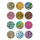 24 шт.лот Круглый 10 мм 12 мм 14 мм 16 мм 18 мм 20 мм 25 мм Леопардовый принт зебра узор стекло кабошон драгоценные камни для DIY ювелирных изделий T076