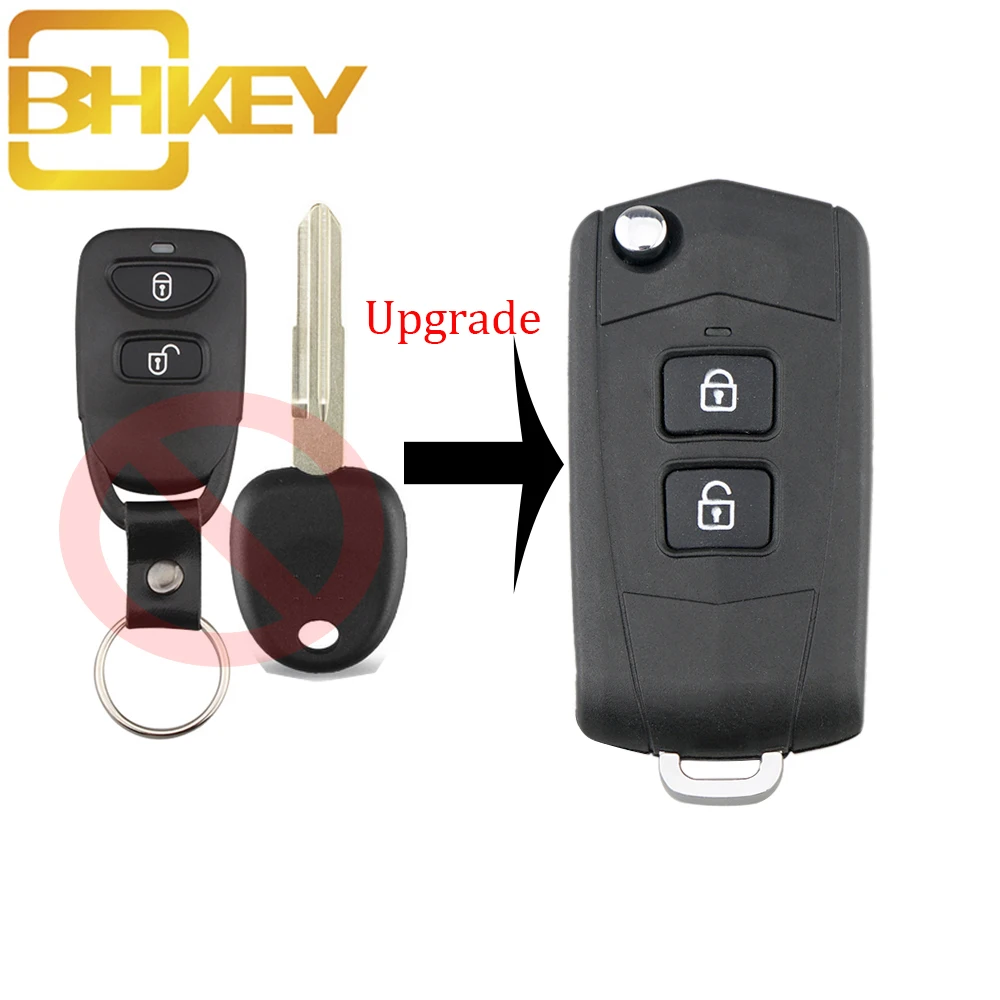 BHKEY 2 кнопки новый стиль модифицированный пульт дистанционного управления пустой