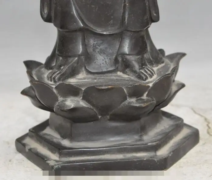 

Free shipping S00414 14"old chinese buddhism bronze pray sakyamuni Shakyamuni Tathagata buddha statue