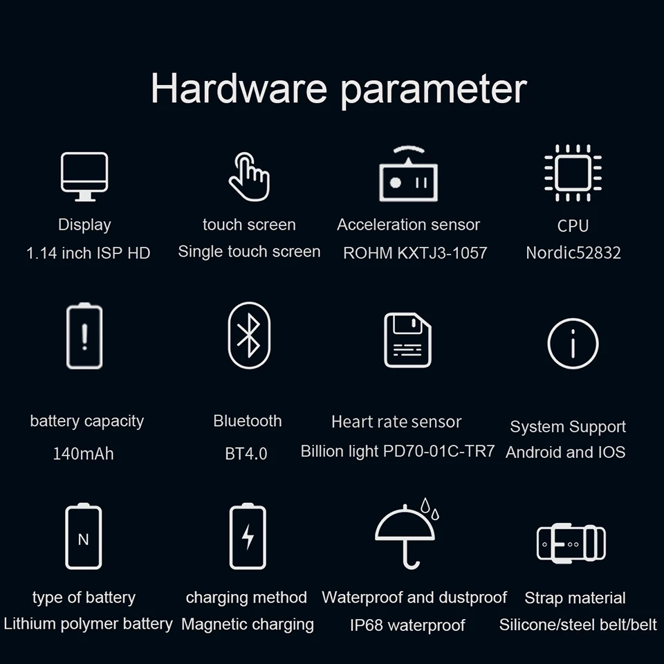 Смарт-браслет AK12 с цветным экраном Ip67 водонепроницаемые женские часы