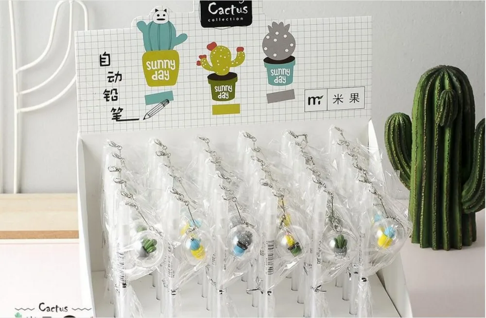 Новый корейский Кактус Кулон механический карандаш детский автоматический для