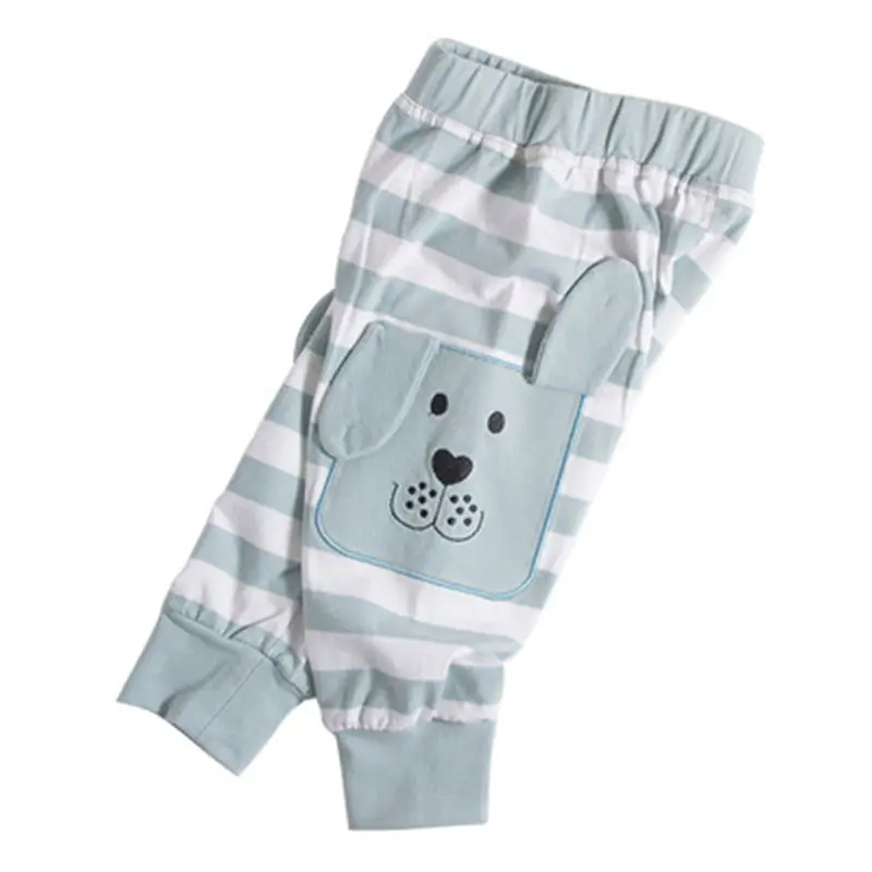 4 Hot Autumn New Korean Version Pants Cotton Stripe Unisex Baby Boys Girls Pants Big Butt Children's Pants Thickening Baby - Цвет: 4