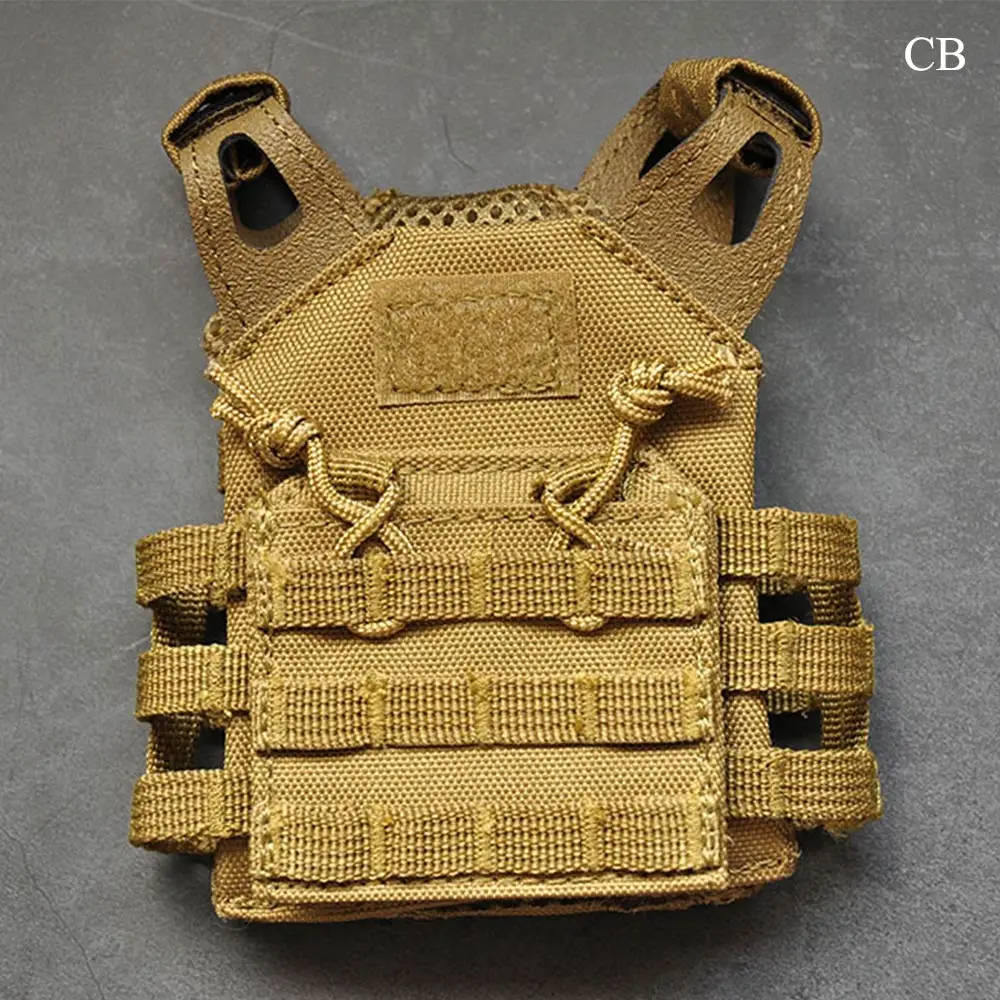 CB Протектор Плюс военный Molle мини JPC камуфляж тактический жилет Охота Открытый регулируемый пояс журнал орнамент кулон Соединенные Штаты - Цвет: CB