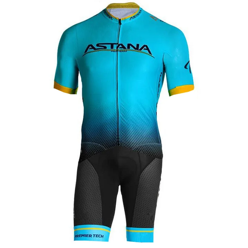 astana pro Команда Астана Аэро велокостюм короткий рукав летний Боди Велосипед Одежда MTB Ropa Ciclismo тренировочный speedsuit - Цвет: astana