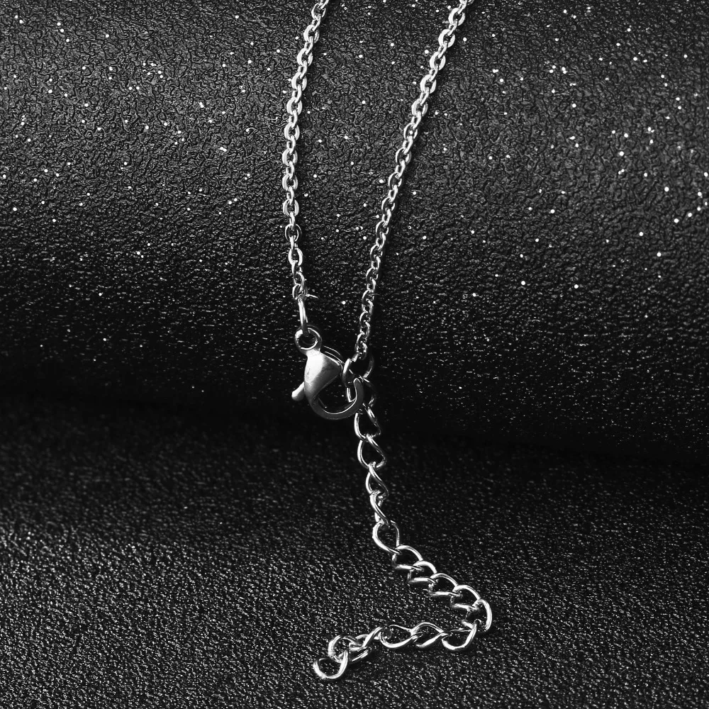 Модное ожерелье Manxiuni из титановой стали с серебряным покрытием женское