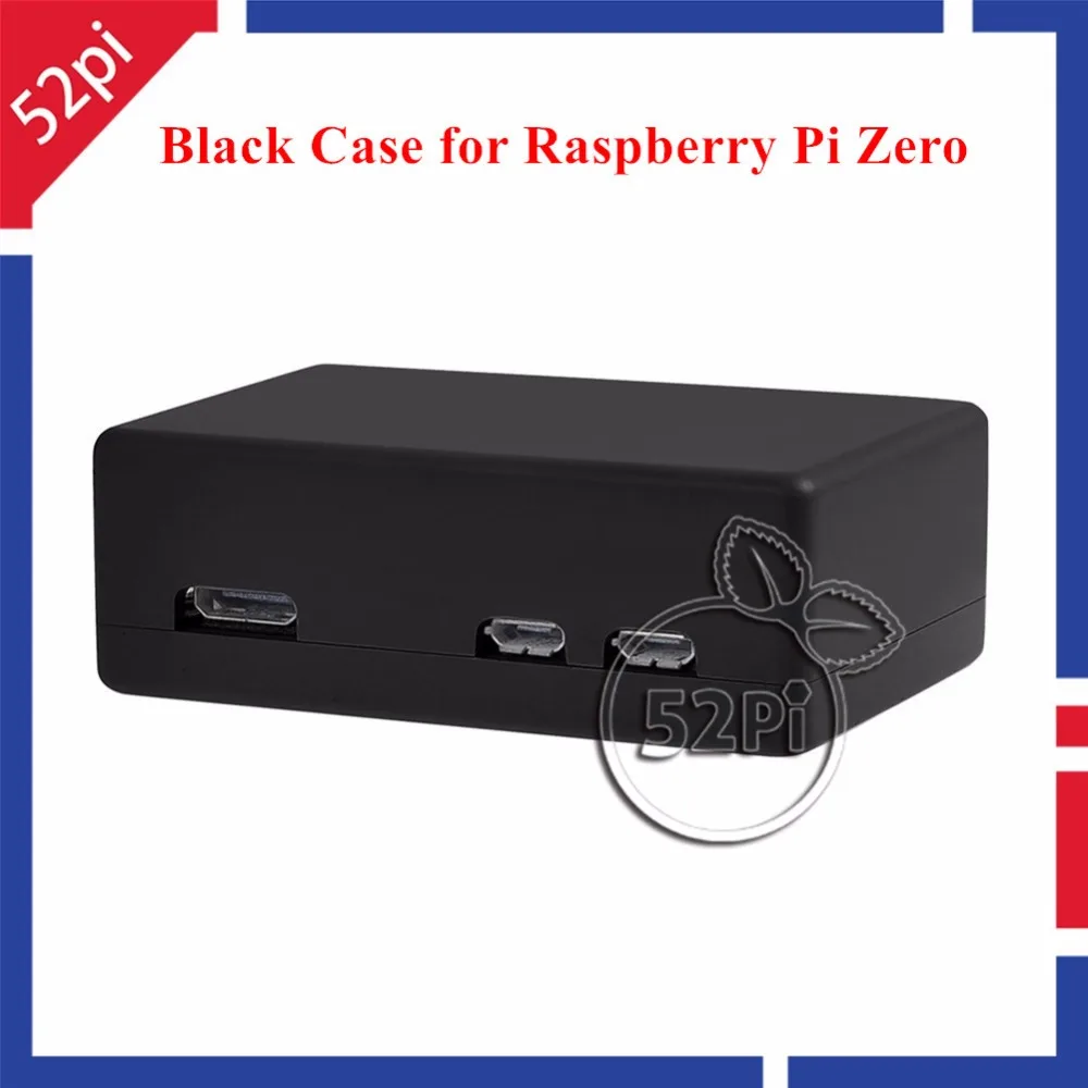 52Pi Новое поступление черный чехол корпус коробка для Raspberry Pi Zero бесплатная