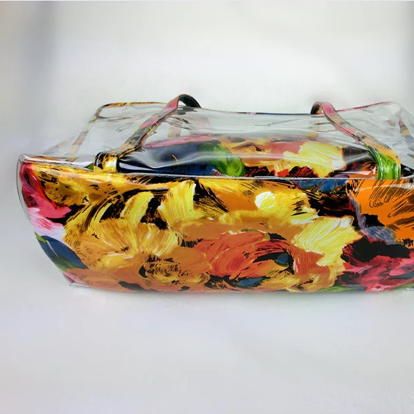 Универсальная женская летняя сумка пластиковая прозрачная пляжная