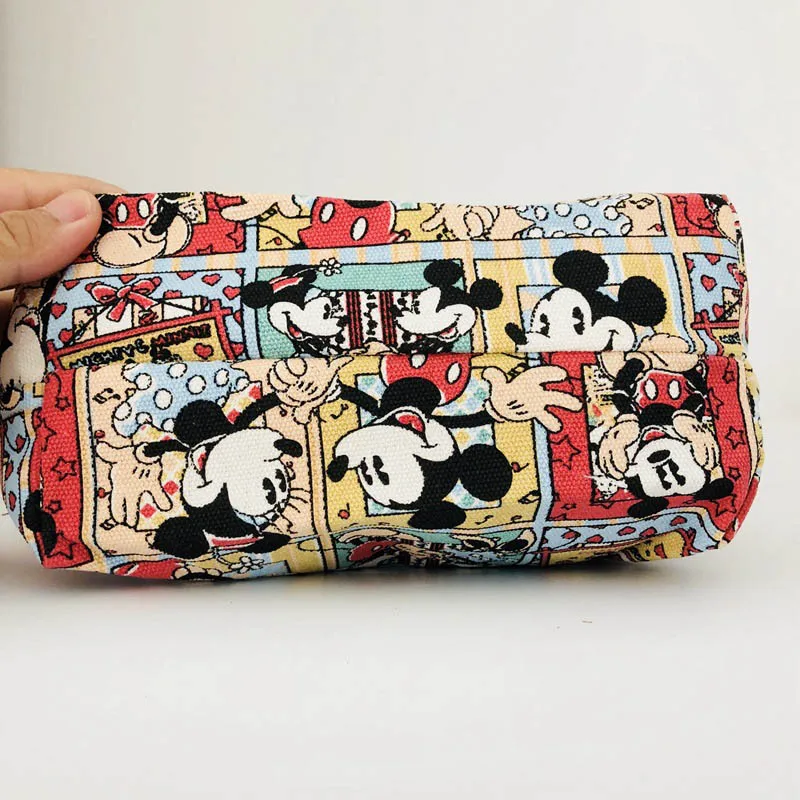 Disney Рюкзак Kawaii Мультфильм Микки Маус для женщин плечо холст хозяйственные сумки Микки Минни Мама Сумочка детская сумка для девочек