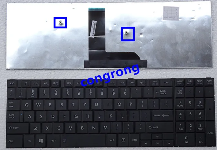 Клавиатура для ноутбука TOSHIBA Satellite C50 B C50D C55 C55D C50A черный Win8 PN:9Z.NBDSC.001 VA0SC|Клавиатуры