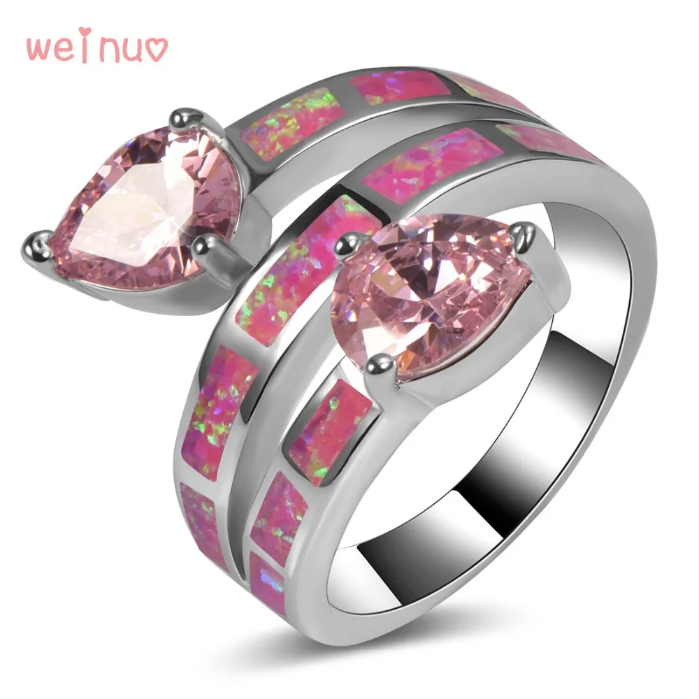 Pink Crystal Opal Ring 925 Sterling Silver Top Quality Fancy Jewelry Wedding Size 5 6 7 8 9 10 11 A218 | Украшения и аксессуары