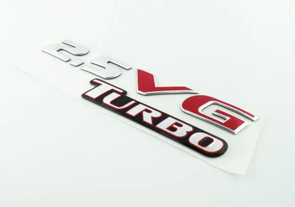 Автомобильная эмблема turbo 2 5 VG|Наклейки на автомобиль| |