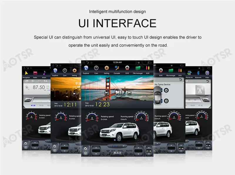 2 Din Tesla стиль 10,4 дюймов Android 9,0 автомобильный gps-навигация, dvd-плеер для Toyota Land Cruiser Prado 120 2002-2009/Lexus GX470