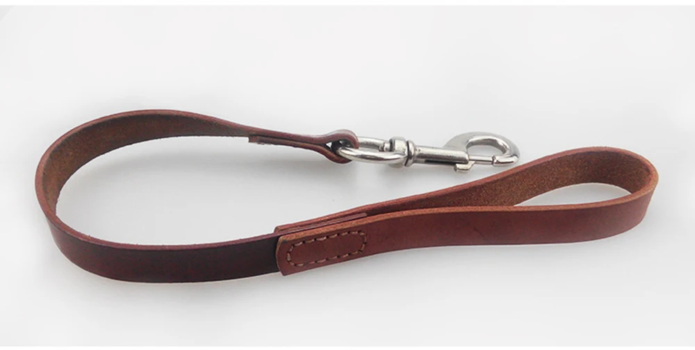 12 шт./лот сверхпрочные Коричневые Мягкие кожаные с безопасным замком собачьи