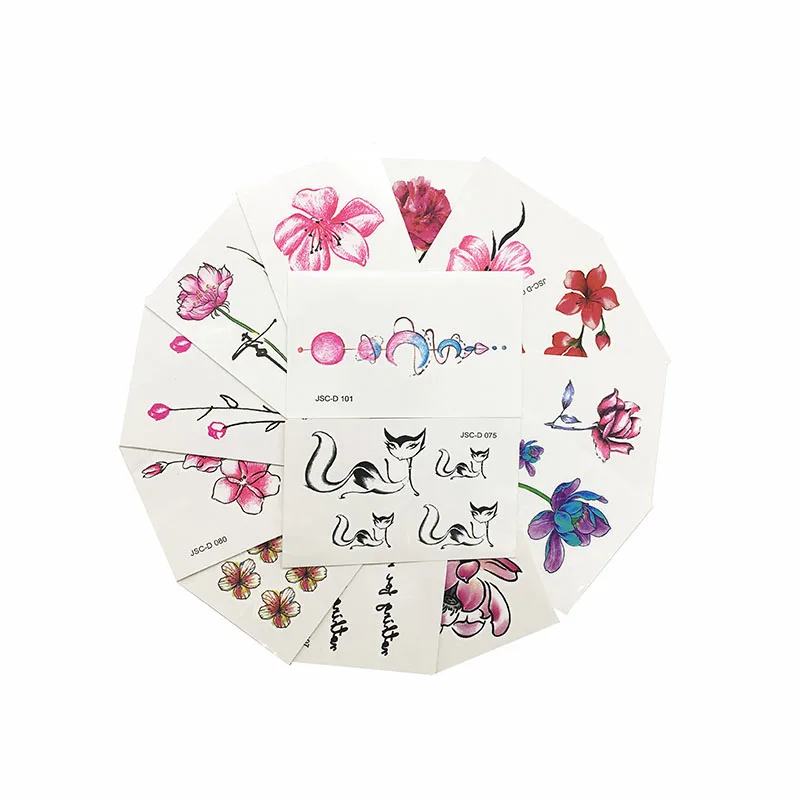 30 шт. Изготовленные На Заказ временные татуировки-наклейки модные красивые