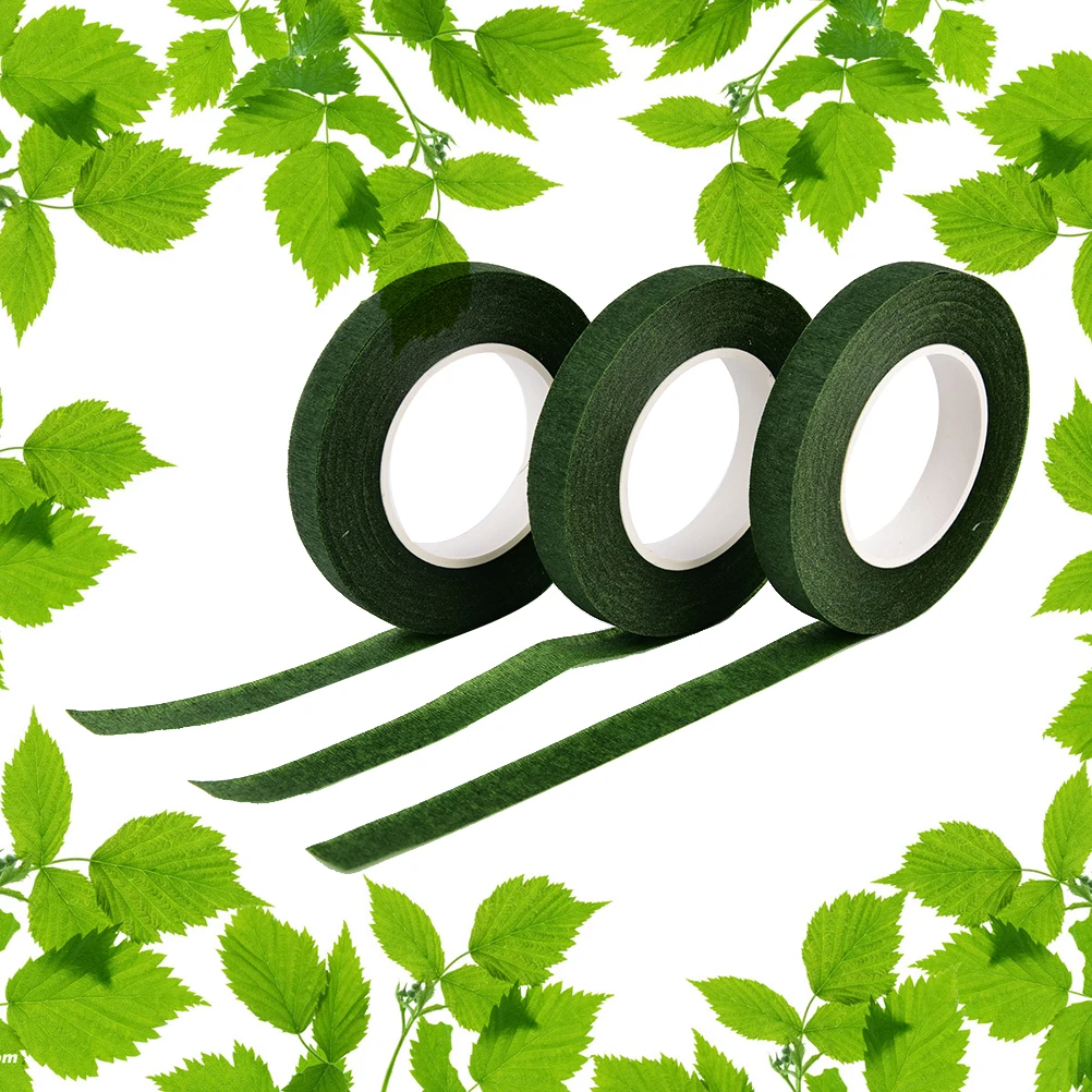 Горячая Распродажа 12 м лента зеленого цвета с цветочным узором многоразовая