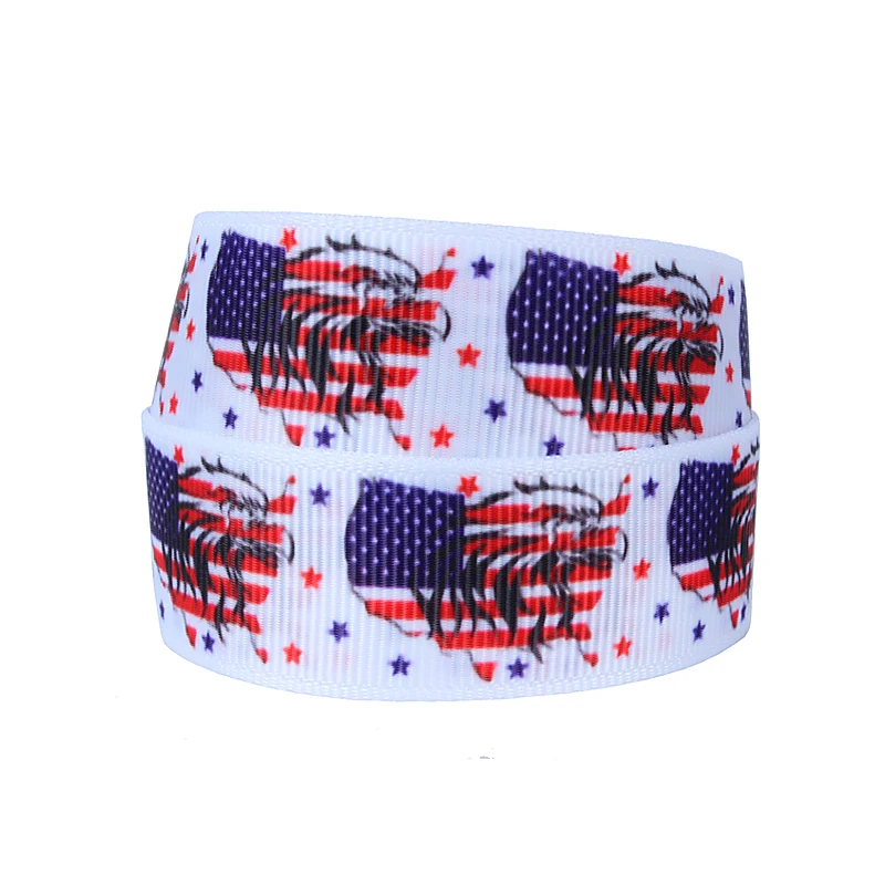 Оптовая торговля Флора американские патриотические ленты Июль 4th grosgrain для
