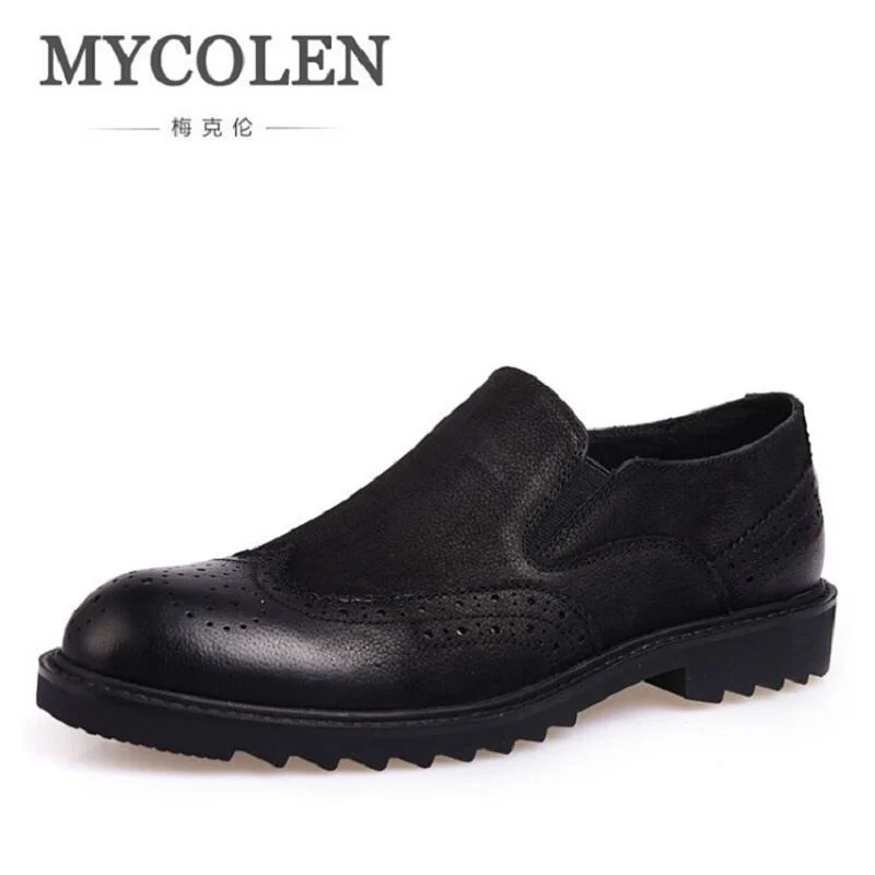MYCOLEN/2017 новые мужские туфли Роскошные брендовые мокасины кожаные повседневные