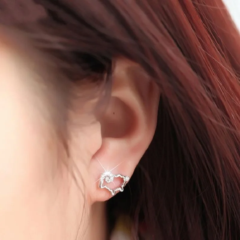 Корейская мода милый творческий серьги дамы ягненка простой темперамент