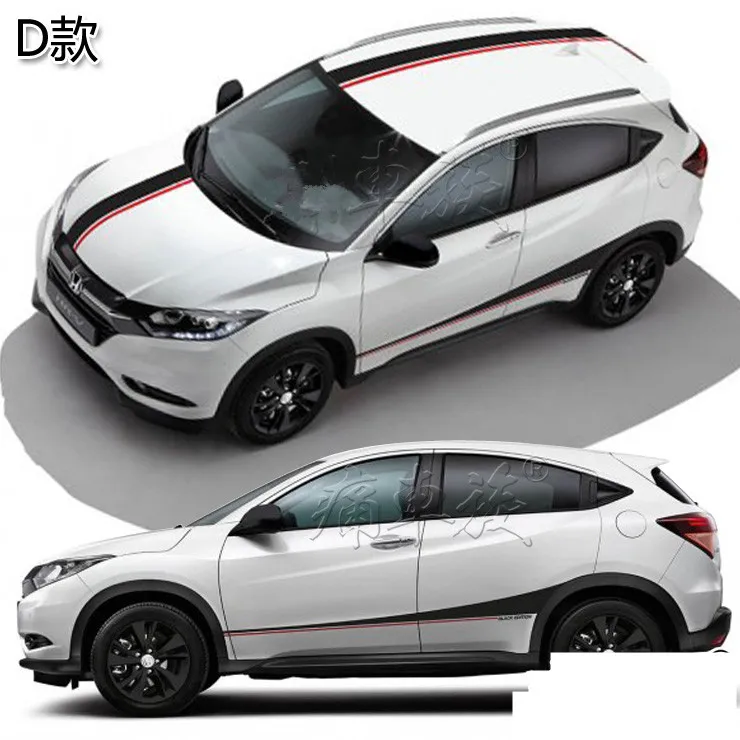Авто/автомобиль Wiat линия юбка Наклейка для Honda Vezel XRV HRV BA063