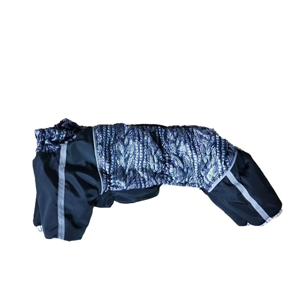 Knit Black Boy Pet Зимняя одежда для девочек и мальчиков; Роскошная теплая пуховая куртка для маленьких собак; зимний комбинезон на молнии для чихуахуа; Прямая поставка - Цвет: Knit Black Boy Pet